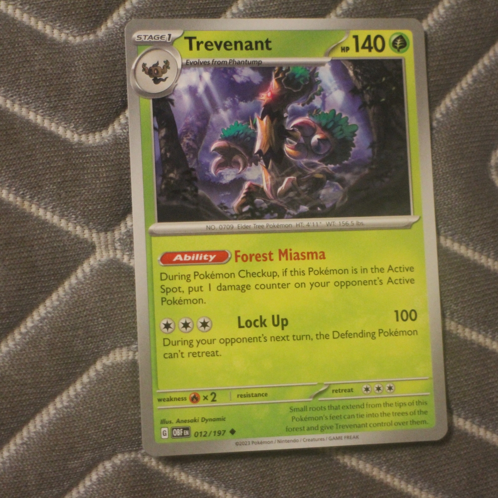 Pokemon Green and Purple Card Game